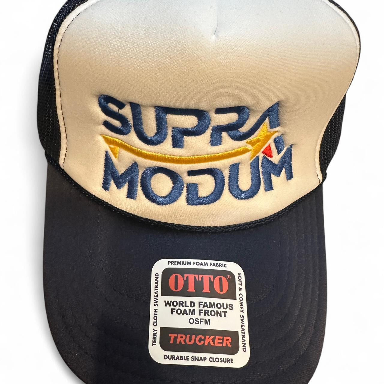 Navy Trucker "Brand" Hat