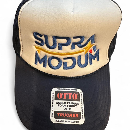 Navy Trucker "Brand" Hat
